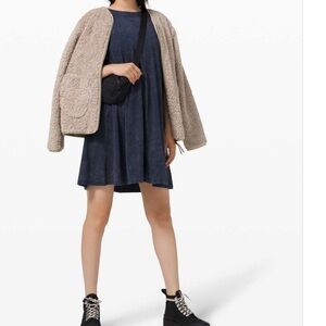 Lululemon All Yours Tee Dress Cloudy Wast True Navy